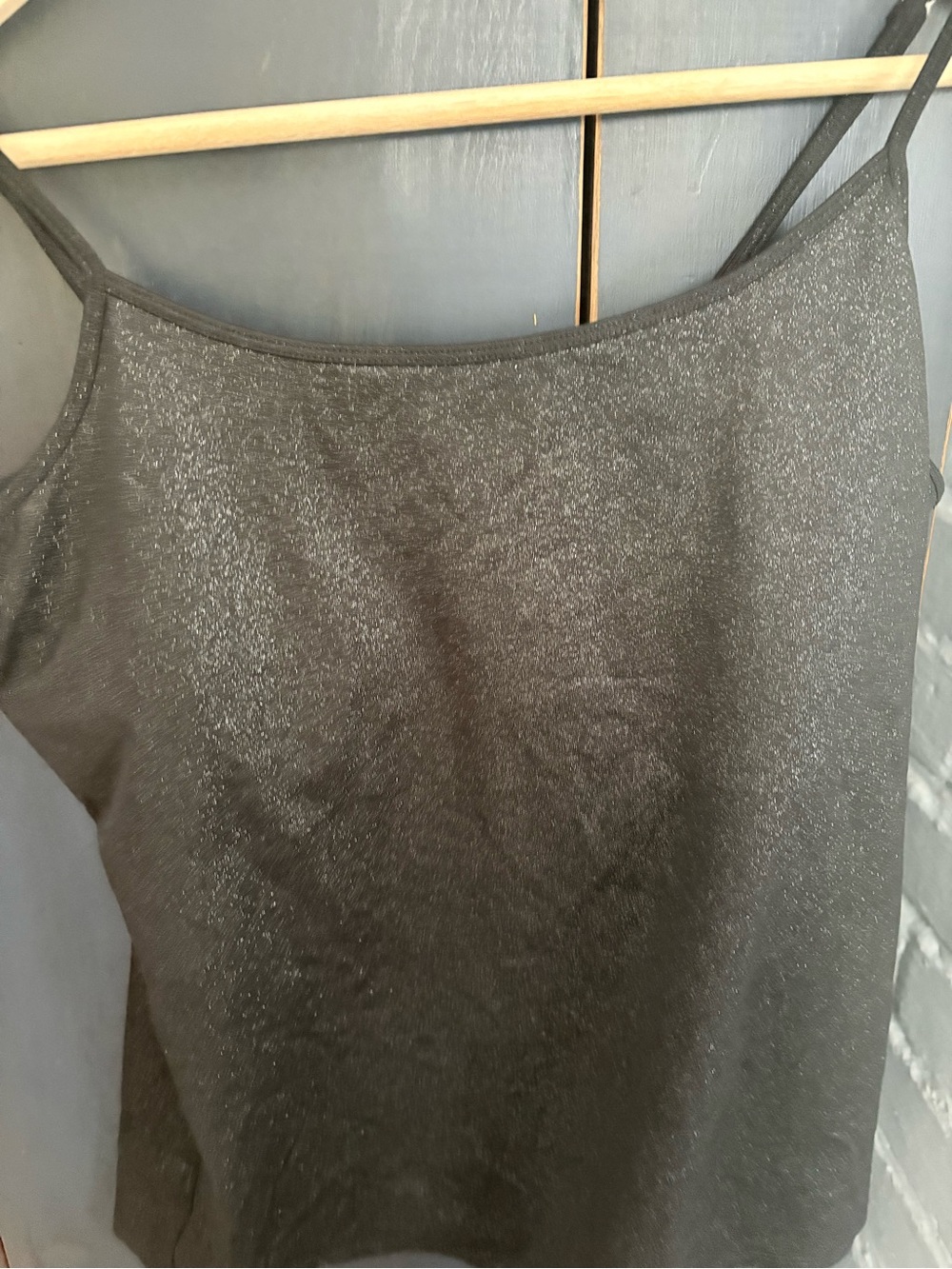 White House Black Market Black Shimmery Camisole